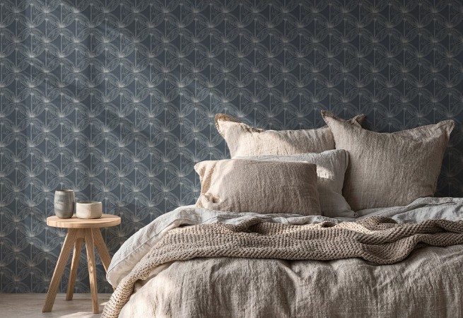 Coloring Lilies Blue - 1034801-02 - 04889-01 paint Wallpassion